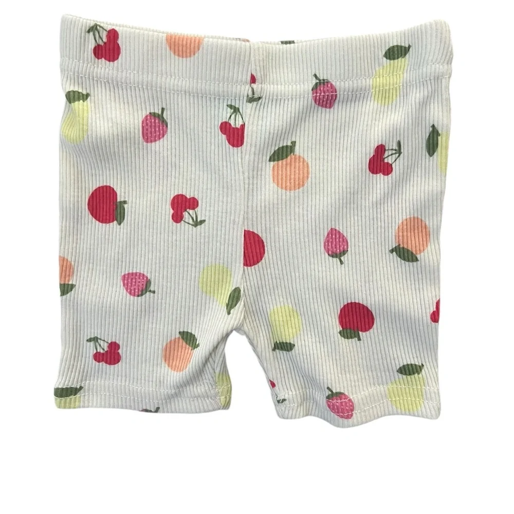 Disney Minnie mouse baby Pajama Set - Light Green and cream with fruits